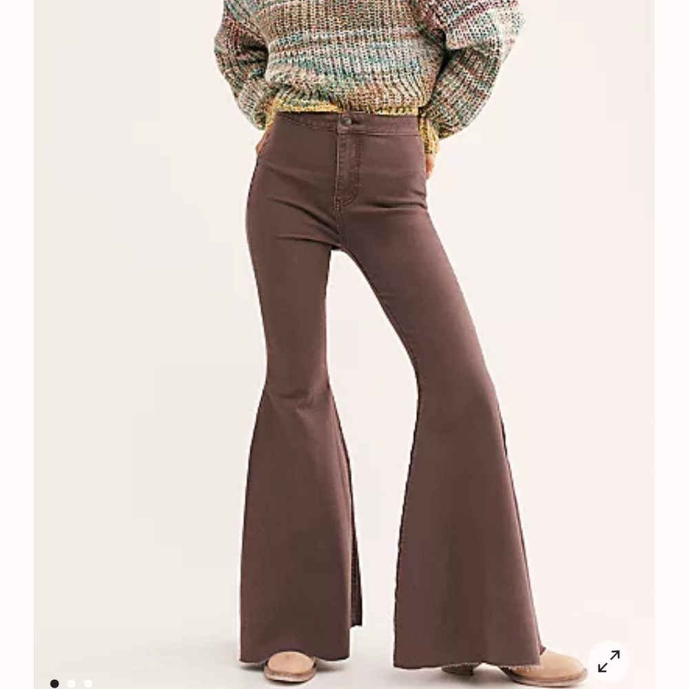 Free People NWT dusty lavender flare jeans